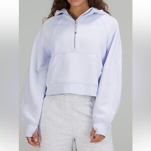 Lululemon Athletica Blissful Blue Scuba Half-Zip Hoodie
